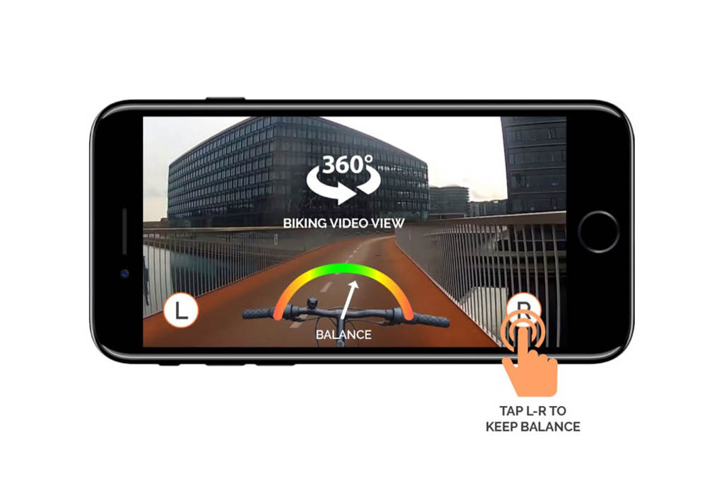 Codenhagen mini-game: A bike-balancing game that on the same time would give the user a 360 degree video experience of biking through some of Copenhagen best biking routes.